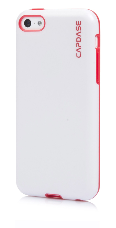 Силиконовый чехол Capdase SJ Vika для Apple iPhone 5C - белый с красным