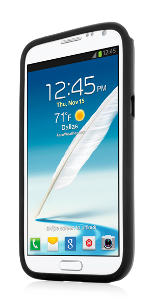Металлический чехол CAPDASE Alumor Jacket для Samsung Galaxy Note 2 GT-N7100 - чёрный