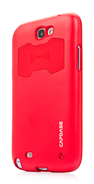 Металлический чехол CAPDASE Alumor Jacket для Samsung Galaxy Note 2 GT-N7100 - красный