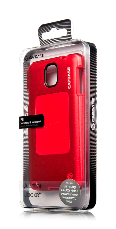 Металлический чехол CAPDASE Alumor Jacket для Samsung Galaxy Note 3 SM-N900 - красный