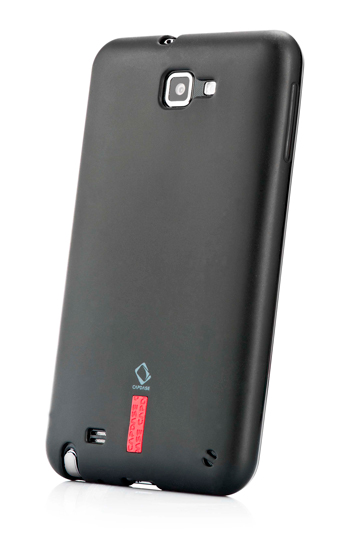 Силиконовый чехол Capdase Soft Jacket для Samsung Galaxy Note GT-N7000 / Note LTE GT-N7005 - тёмно-чёрный