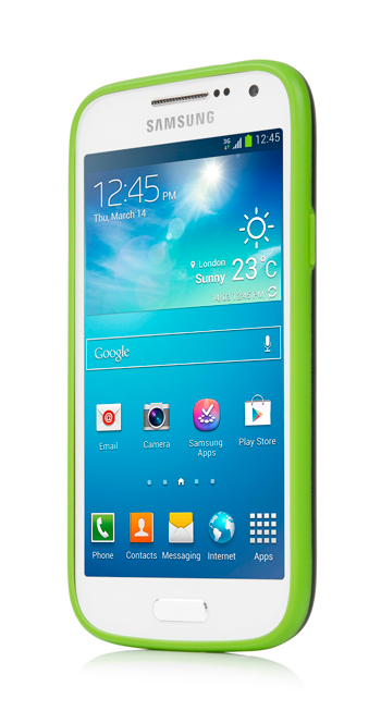 Силиконовый чехол CAPDASE Soft Jacket Vika для Samsung Galaxy S4 Mini GT-I9190 - черно-зеленый Силиконовый чехол CAPDASE Soft Jacket Vika для Samsung Galaxy S4 Mini GT-I9190 - черно-зеленый
