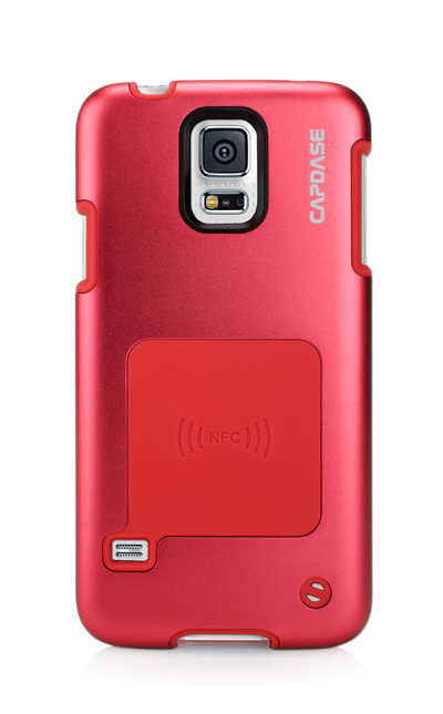Металлический чехол CAPDASE Alumor Jacket для Samsung Galaxy S5 - красный