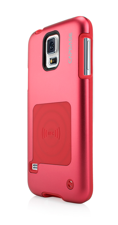 Металлический чехол CAPDASE Alumor Jacket для Samsung Galaxy S5 - красный