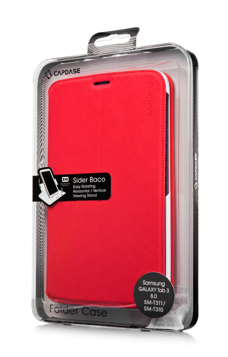 Чехол CAPDASE Folder Case Sider Baco для Samsung Galaxy Tab 3 8.0" T3100 / T3110 - красный