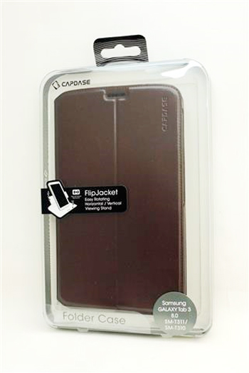 Чехол CAPDASE Folder Case Flipjacket для Samsung Galaxy Tab 3 8.0" T3100 / T3110 - коричневый