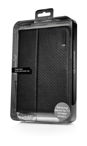 Чехол CAPDASE Protective Case Folio Dot для Samsung Galaxy Tab 7.7" P6810/P6800 - чёрный