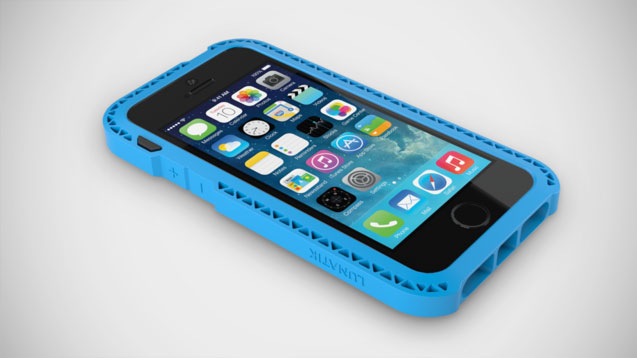 Противоударный чехол LUNATIK Seismik для Apple iPhone 5/5S - голубой