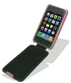 Кожаный чехол Melkco для Apple iPhone 3GS/3G - JT - розовый