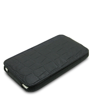 Кожаный чехол Melkco для Apple iPhone 3GS/3G - JT - крокодиловая кожа - черный
