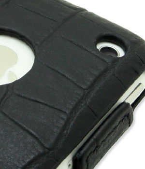 Кожаный чехол Melkco для Apple iPhone 3GS/3G - JT - крокодиловая кожа - черный