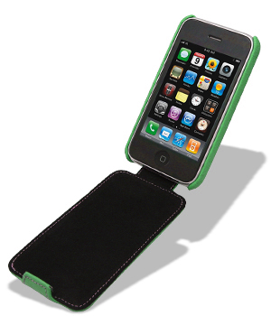 Кожаный чехол Melkco для Apple iPhone 3GS/3G - JT - зеленый