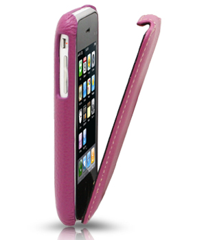 Кожаный чехол Melkco для Apple iPhone 3GS/3G - JT - сиреневый