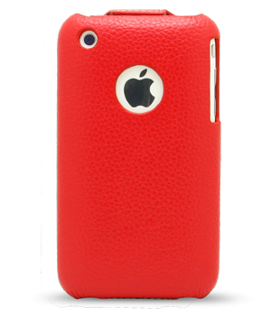 Кожаный чехол Melkco для Apple iPhone 3GS/3G - JT - красный