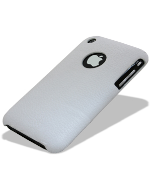 Кожаный чехол крышка Melkco для Apple iPhone 3GS/3G - SC - белый