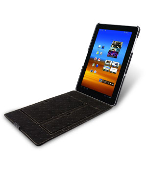 Кожаный чехол Melkco Leather case for Samsung Galaxy Tab 10.1" P7500 / P7510 - Jacka Type (Black LC) - with double stand