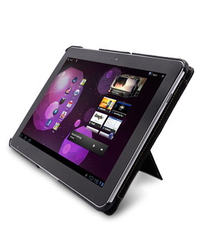 Кожаный чехол Melkco Leather case for Samsung Galaxy Tab 10.1" P7500 / P7510 - Jacka Type (Black LC) - with double stand