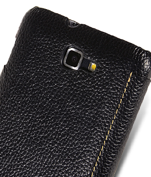 Кожаный чехол Melkco для Samsung Galaxy Note GT-N7000 / Note LTE GT-N7005 - ID Book Type - чёрный