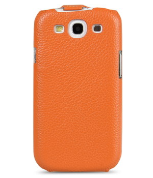 Кожаный чехол Melkco для Samsung Galaxy SIII GT-I9300 / I9308 - Jacka Type - оранжевый