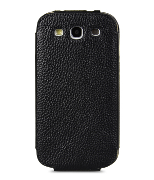 Кожаный чехол Melkco для Samsung Galaxy S3 GT-I9300 - Diary Flip Type - чёрный