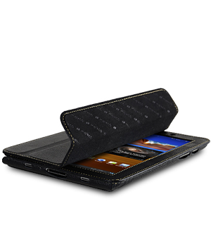 Кожаный чехол Melkco для Samsung Galaxy Tab 7.7" P6810/P6800 - Slimme Cover - чёрный
