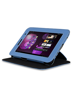 Кожаный чехол Melkco для Samsung Galaxy Tab 2 7.0" Plus P3100 - Kios Type Ver.2 - синий