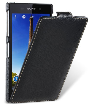 Кожаный чехол книжка Melkco для Sony Xperia i1 / Honami - Jacka Type - чёрный