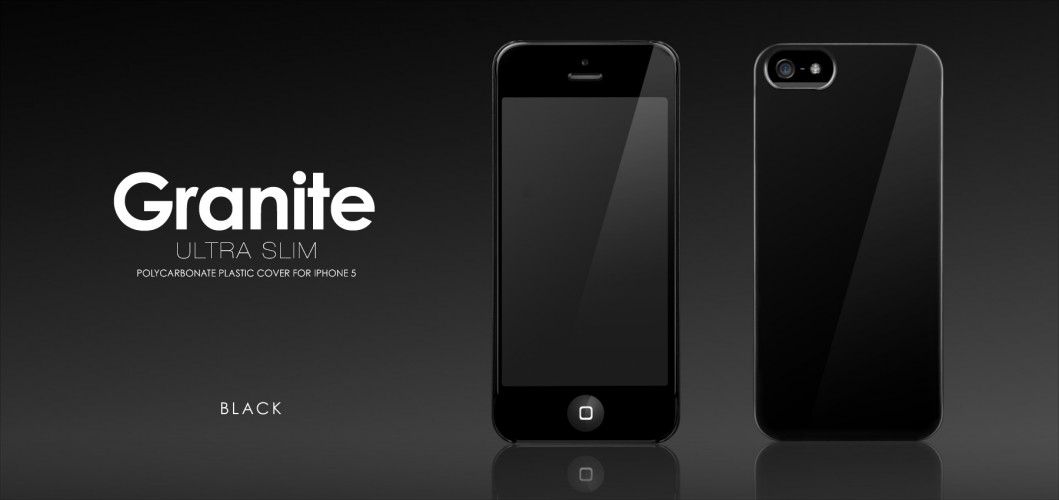 Пластиковый чехол More Granite Ultra Slim для Apple iPhone 5/5S - черный