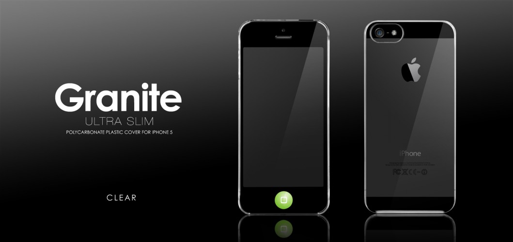 Пластиковый чехол More Granite Ultra Slim для Apple iPhone 5/5S - прозрачный