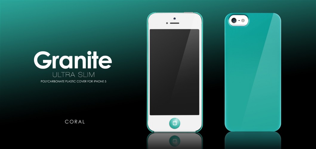 Пластиковый чехол More Granite Ultra Slim для Apple iPhone 5/5S - голубой