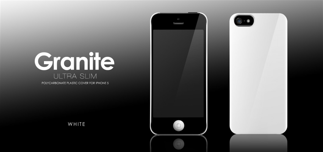 Пластиковый чехол More Granite Ultra Slim для Apple iPhone 5/5S - белый