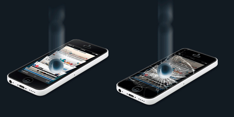 Защитное стекло на экран ROCK Tempered glass screen protector для Apple iPhone 5/5S