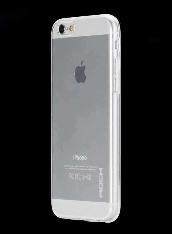 Силиконовый чехол Rock Slim Jacket для Apple iPhone 6 Plus (5.5") - прозрачный