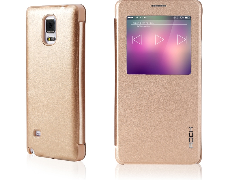 Чехол Rock Uni Series для Samsung Galaxy Note 4 - золотистый