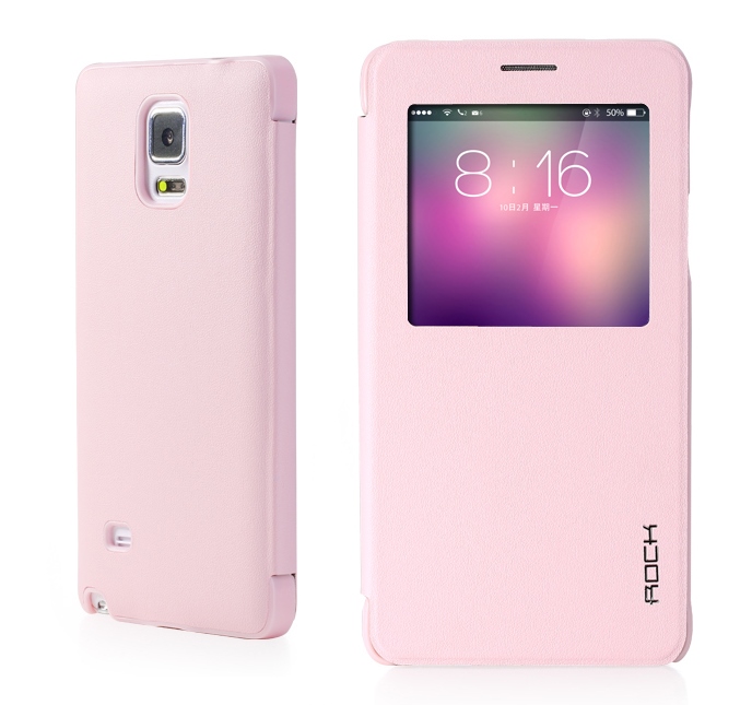 Чехол Rock Uni Series для Samsung Galaxy Note 4 - розовый
