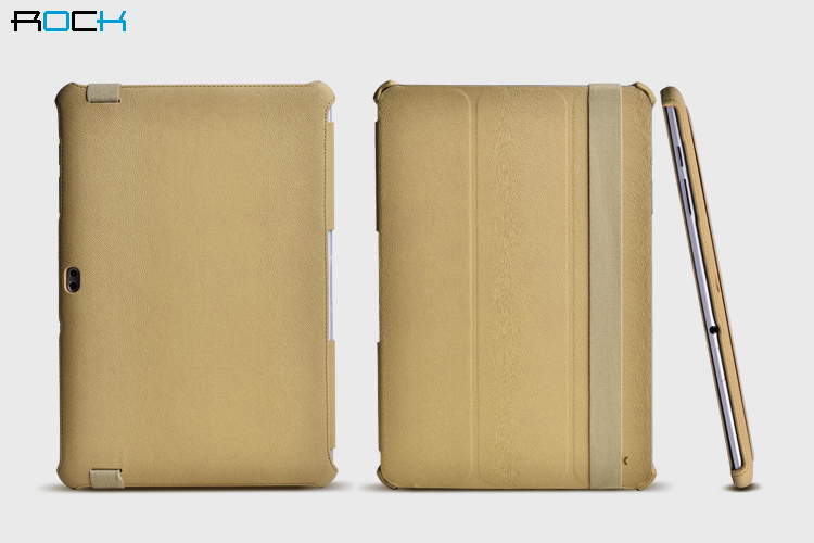 Чехол ROCK Texture series для Samsung Galaxy Tab 2 10.1" P5100 - кремовый