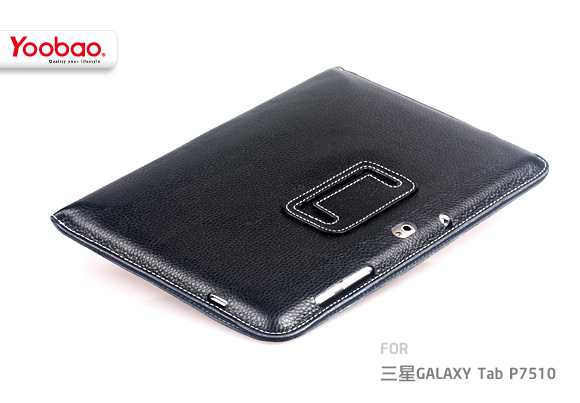 Кожаный чехол Yoobao Leather Case EBK для Samsung Galaxy Tab 10.1" P7500 / P7510 - чёрный
