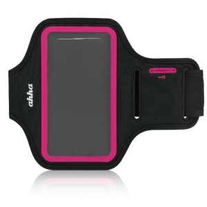 Спортивный чехол на руку Ahha Fitness Armband Tyler 162A 162 х 88 х 10 - черно-розовый
