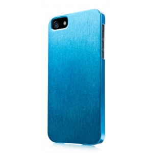 Пластиковый чехол CAPDASE Karapase Jacket SILVA SATIN для Apple iPhone 5/5S / iPhone SE - голубой