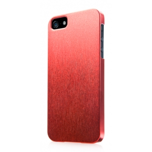 Пластиковый чехол CAPDASE Karapase Jacket SILVA SATIN для Apple iPhone 5/5S / iPhone SE - красный