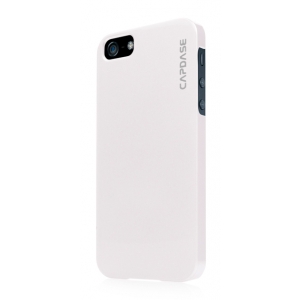 Перламутровый пластиковый чехол CAPDASE Karapase Jacket для Apple iPhone 5/5S / iPhone SE - Pearl - белый