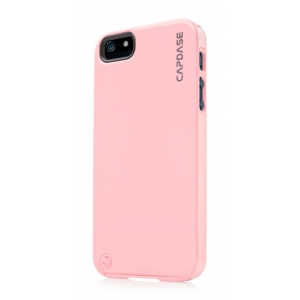 Силиконовый чехол с пластиковым покрытием CAPDASE Polimor Jacket для Apple iPhone 5/5S / iPhone SE - розовый