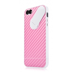 Пластиковый чехол CAPDASE Snap Jacket Graphite для Apple iPhone 5/5S / iPhone SE - розовый