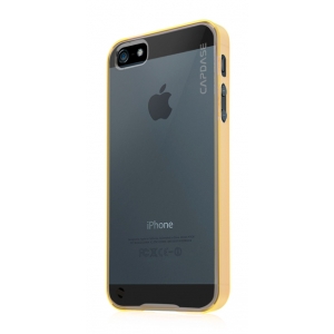 Силиконовый чехол CAPDASE Soft Jacket Fuze DS для Apple iPhone 5/5S / iPhone SE - желтый