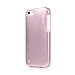 Металлический чехол Capdase Alumor Jacket Sider Elli для Apple iPhone 5C - розовый