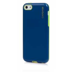 Силиконовый чехол Capdase SJ Vika для Apple iPhone 5C - синий с зеленым