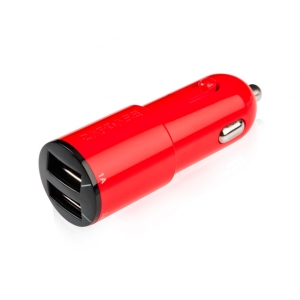 Автомобильное зарядное устройство Capdase Dual USB Car Charger Ampo T2 для iPhone, iPod & iPad - цвет красный Автомобильное зарядное устройство Capdase Dual USB Car Charger Ampo T2 для iPhone, iPod & iPad - цвет красный
