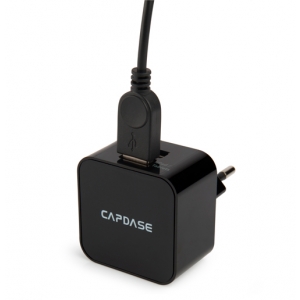Сетевое зарядное устройство с кабелем Micro USB с 2-мя USB выходами - CAPDASE Cube K2 