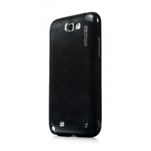 Силиконовый чехол с блёстками  CAPDASE SJ SPARKO для Samsung Galaxy Note 2 GT-N7100 - черный