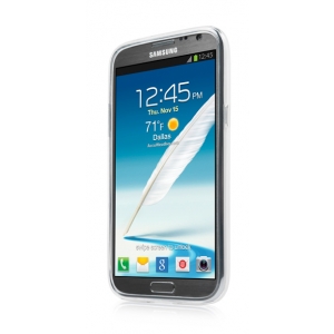 Силиконовый чехол CAPDASE Soft Jacket Xpose для Samsung Galaxy Note 2 GT-N7100 - белый